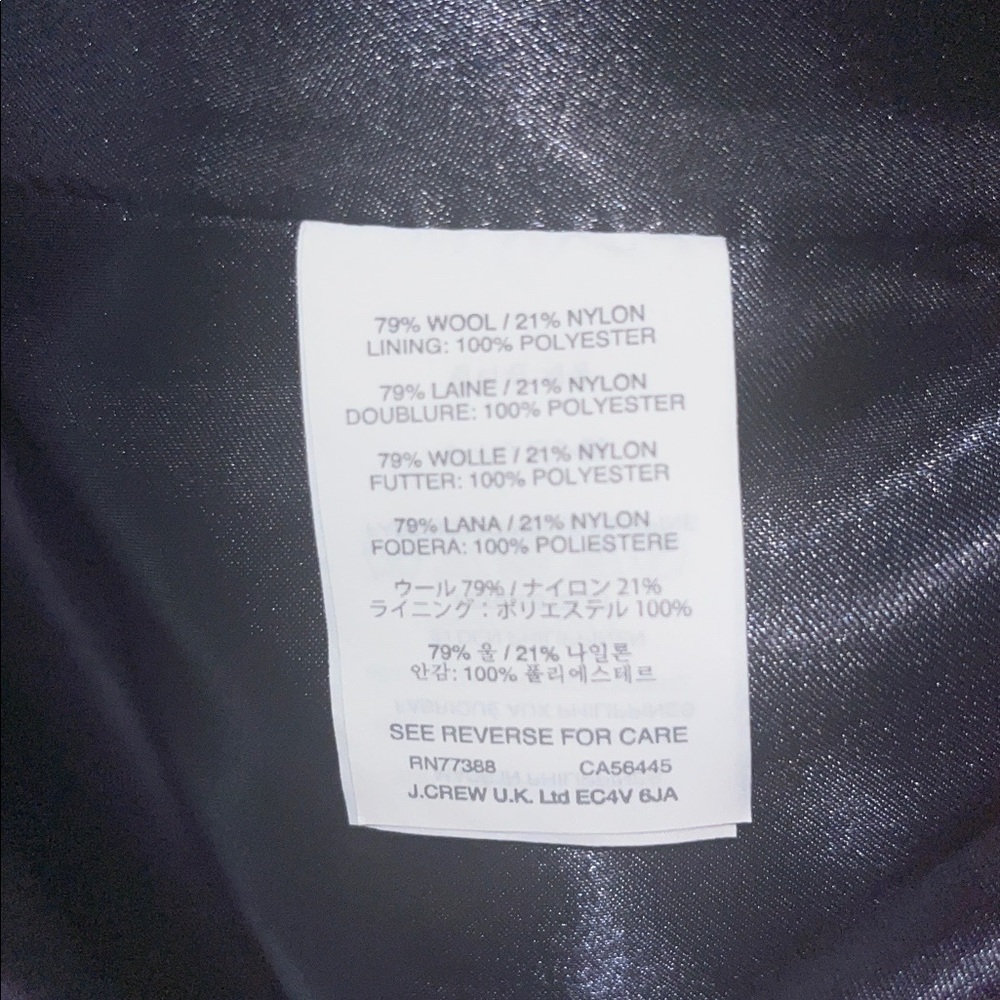 J.Crew Stadium Cloth Majesty Wool Peacoat - Picture 5 of 10